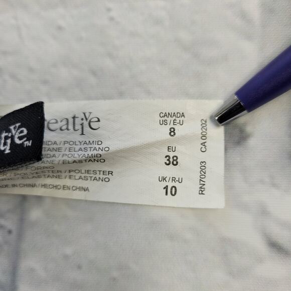 Be Creative Purple Ruched Tankini Top size 8 - Picture 5 of 7